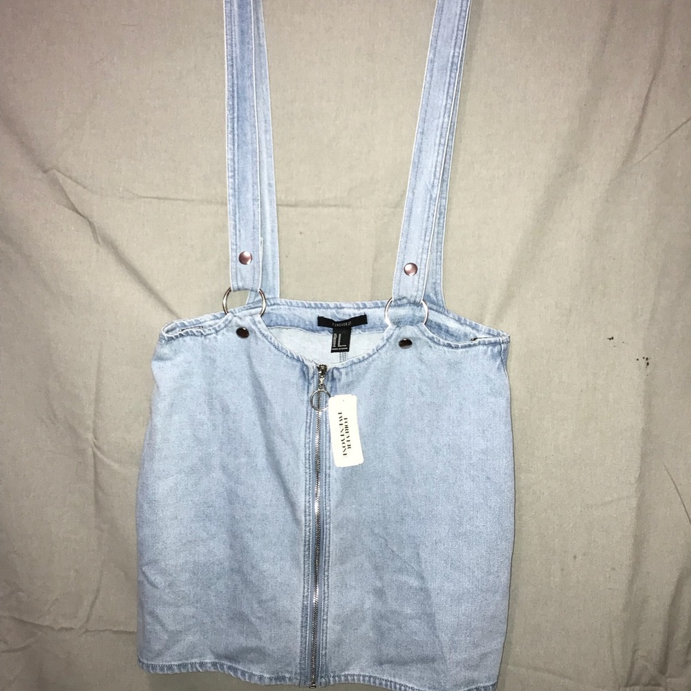 Denim Overall Skirt